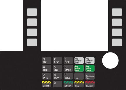 [GA-T50038-162] GA-T50038-162 Infoscreen Keypad Overlay