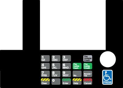 [GA-T50038-163A] GA-T50038-163A Infoscreen Keypad Overlay