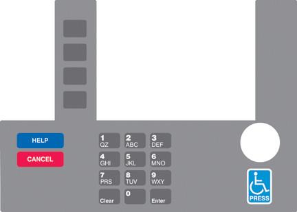 [GA-T50038-168A] GA-T50038-168A Infoscreen Keypad Overlay