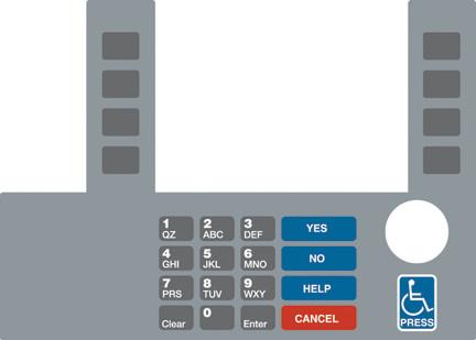 [GA-T50038-170A] GA-T50038-170A Infoscreen Keypad Overlay