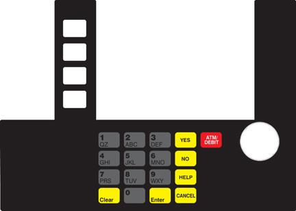 [GA-T50038-179] GA-T50038-179 Infoscreen Keypad Overlay