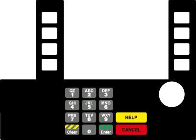 [GA-T50038-181] GA-T50038-181 Infoscreen Keypad Overlay