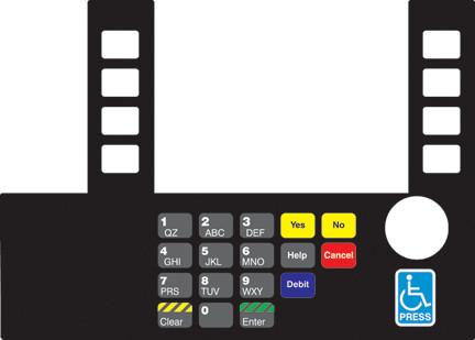 [GA-T50038-183A] GA-T50038-183A Infoscreen Keypad Overlay