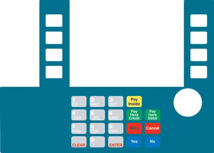 [GA-T50038-184] GA-T50038-184 Infoscreen Keypad Overlay