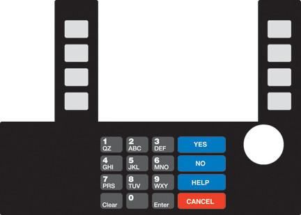 [GA-T50038-185] GA-T50038-185 Infoscreen Keypad Overlay