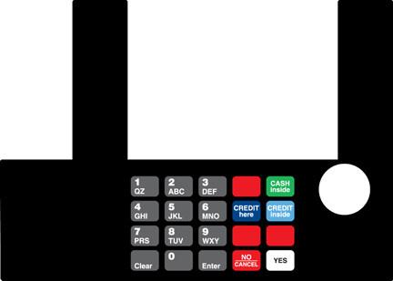 [GA-T50038-20] GA-T50038-20 Infoscreen Keypad Overlay