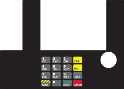 [GA-T50038-21] GA-T50038-21 Infoscreen Keypad Overlay