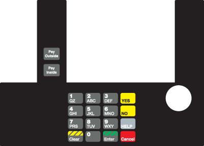 [GA-T50038-21B] GA-T50038-21B Infoscreen Keypad Overlay