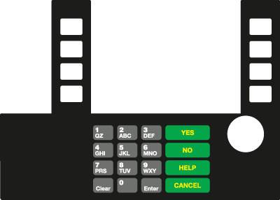 [GA-T50038-3002] GA-T50038-3002 Infoscreen Keypad Overlay