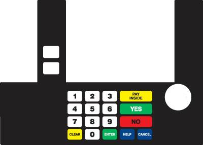 [GA-T50038-3008] GA-T50038-3008 Infoscreen Keypad Overlay