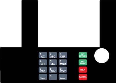 [GA-T50038-31] GA-T50038-31 Infoscreen Keypad Overlay