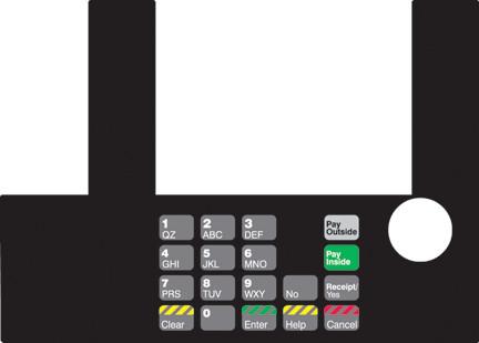 [GA-T50038-32] GA-T50038-32 Infoscreen Keypad Overlay