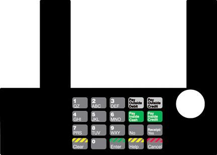 [GA-T50038-40] GA-T50038-40 Infoscreen Keypad Overlay