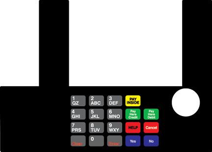 [GA-T50038-58] GA-T50038-58 Infoscreen Keypad Overlay