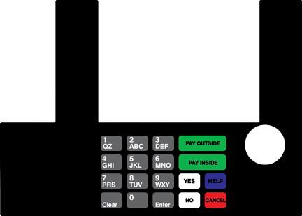 [GA-T50038-59] GA-T50038-59 Infoscreen Keypad Overlay