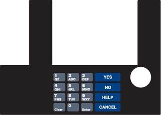 [GA-T50038-85] GA-T50038-85 Infoscreen Keypad Overlay