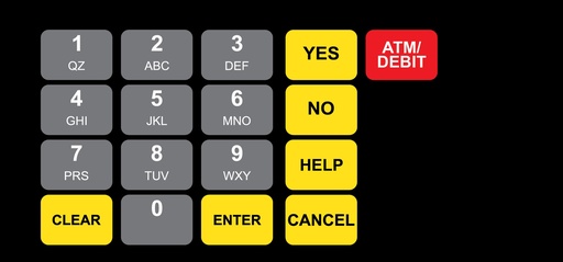 [DG1-KPO-2-GL-C02-3] DG1-KPO-2-GL-C02-3 Vista Keypad Overlay