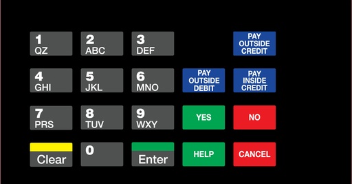 [DG1-KPO-C04] DG1-KPO-C04 Vista Keypad Overlay