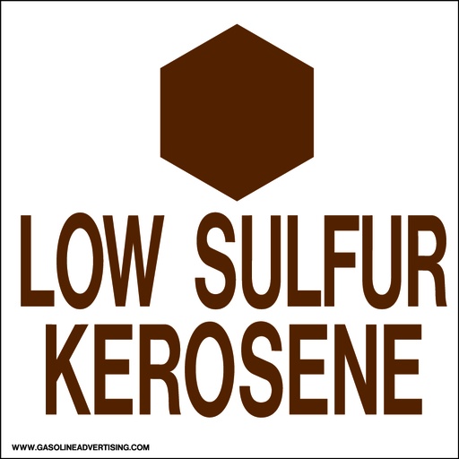 [CVD09-93] CVD09-93 - 6"W x 6"H - Low Sulfur Kerosene Decal