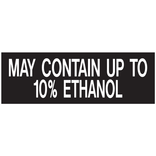 [D-213] D-213 EPA Regulated Ethanol Decal - MAY CONTAIN...