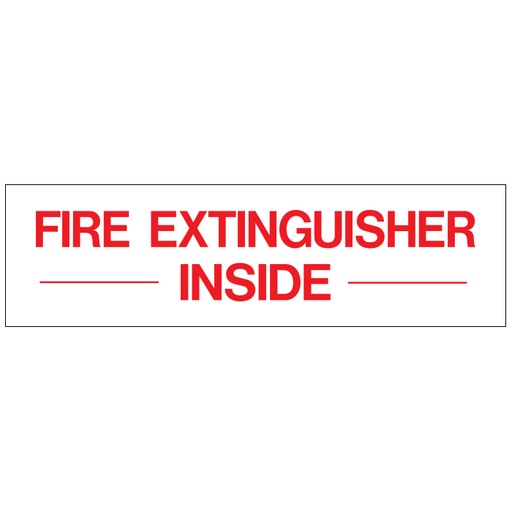 [D-220] D-220 Emergency & Fire Prevention Decal - FIRE EXTINGUISHER...