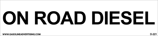 [D-221] D-221 "ON ROAD DIESEL" B/W