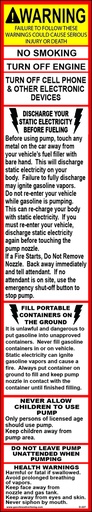 [D-227] D-227 Fueling Instructions Decal - WARNING...