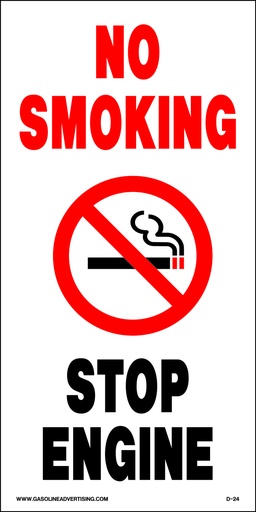 [D-24] D-24 No Smoking  Decal - NO SMOKING...