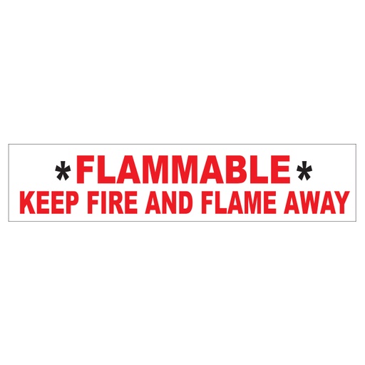 [D-43] D-43 AST & Bulk Fuel Plant Decal - FLAMMABLE...