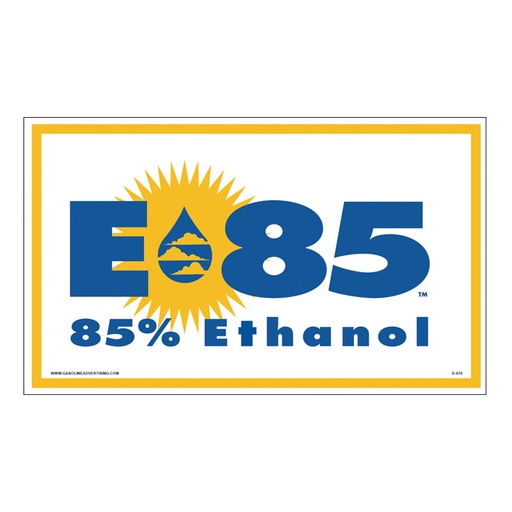 [D-670] D-670 EPA Regulated Ethanol Decal - E85 Ethanol...