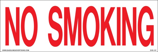 [CVD16-157] CVD16-157 - 12"W X 4"H - NO SMOKING Decal