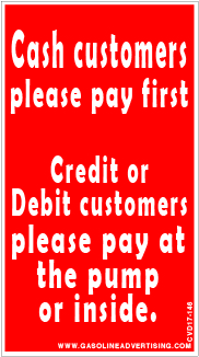 [CVD17-146] CVD17-146 - 4.5"W X 2.5"H - CASH CUSTOMERS Decal