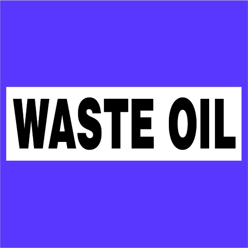 [CVD17-176] CVD17-176 - 10"W x 10"H - WASTE OIL Decal