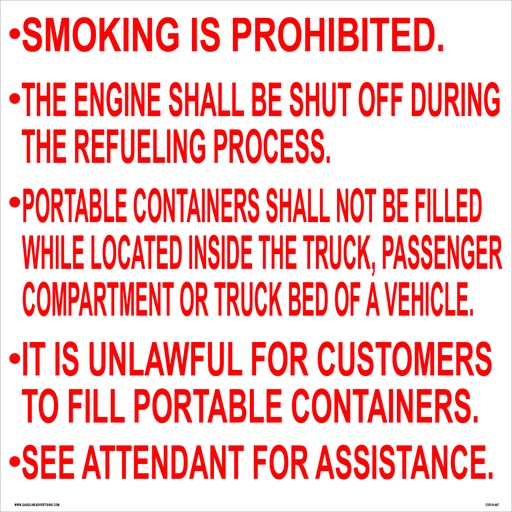 [CVD19-007] CVD19-007 - 24.0"W X 24.0"H - SMOKING IS PROHIBITED... Decal