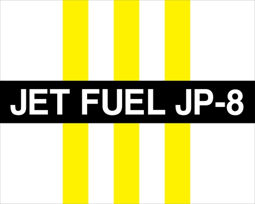 [CVD15-113] CVD15-113 - 30.0"W X 5.0"H - JET FUEL JP-8 Decal