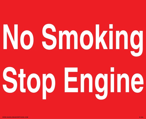 [D-36L] D-36L Fueling Instructions Decal - NO SMOKING...