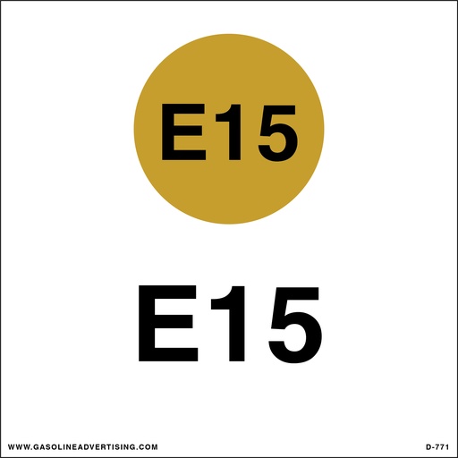 [D-771] D-771 API Color Coded Decal - E15
