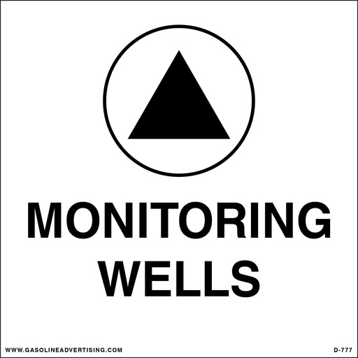 [D-777] D-777 API Color Coded Decal - MONITORING WELLS