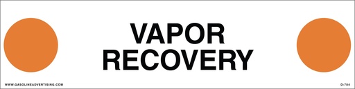 [D-784] D-784 API COLOR CODED DECAL - VAPOR RECOVERY