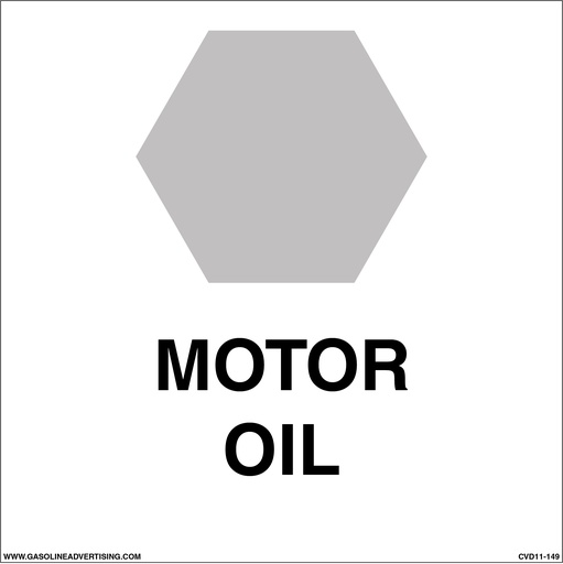 [CVD11-149] CVD11-149 - 6"W X 6"H - MOTOR OIL DECAL