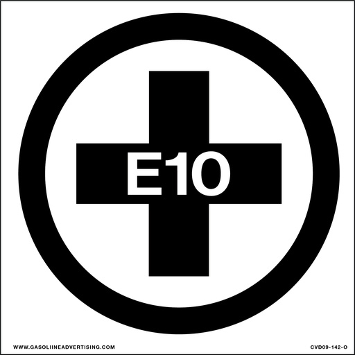 [CVD09-142-O] CVD09-142-O - 6"W x 6"H - E 10 Decal