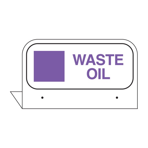 [FPI-37] FPI-37 - 3.5" x 2.625" WASTE OIL FILL PORT TAG