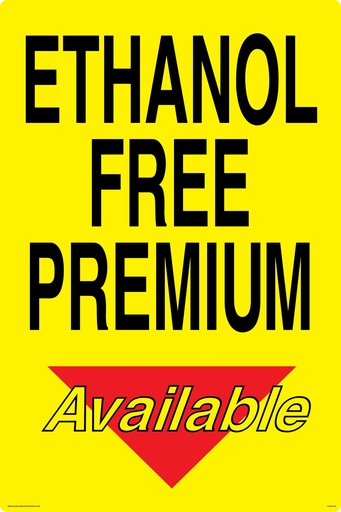 [CAS16-35] CAS16-35 - 24" x 36" Ethanol Free Premium - Aluminum Sign