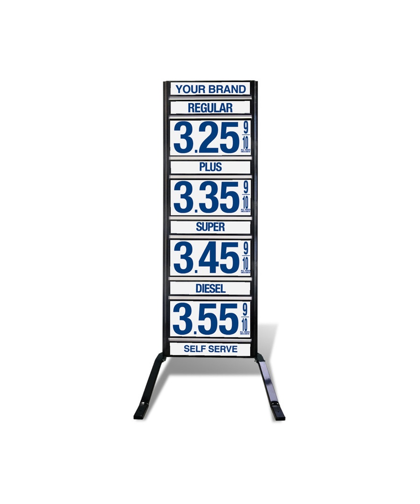 4 GRADES VXS410 SERIES FUEL PRICE SIGN WITH 12