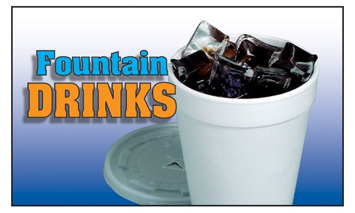 [PTI-16] PTI-16 Pump Topper Inserts FOUNTAIN DRINK..