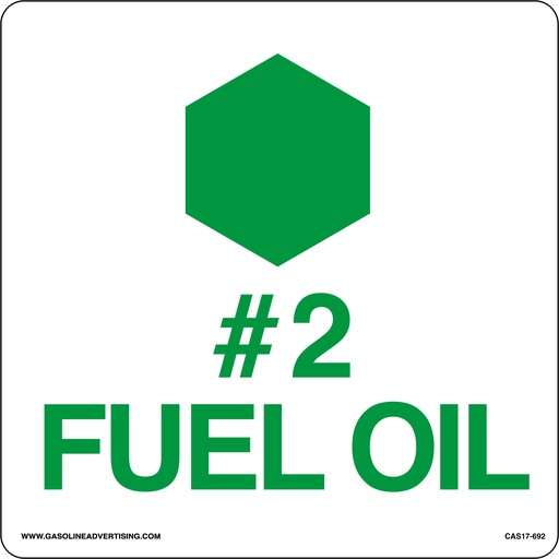 [CAS17-692] CAS17-692 - 6" x 6" Metal - #2 Fuel Oil