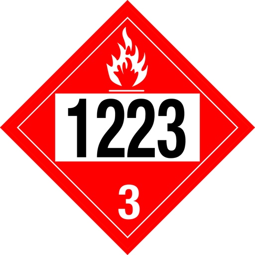 D.O.T PLACARD SIGN UN - 1223