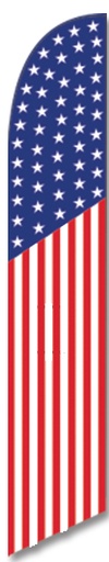 FF-312-036 - USA FLAG Swooper Feather Flag for Outdoor Use