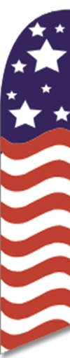 FF-312-037 - USA FLAG Swooper Feather Flag for Outdoor Use