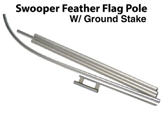 [FF Pole Kit] Swooper Feather Flag Pole for Outdoor Use